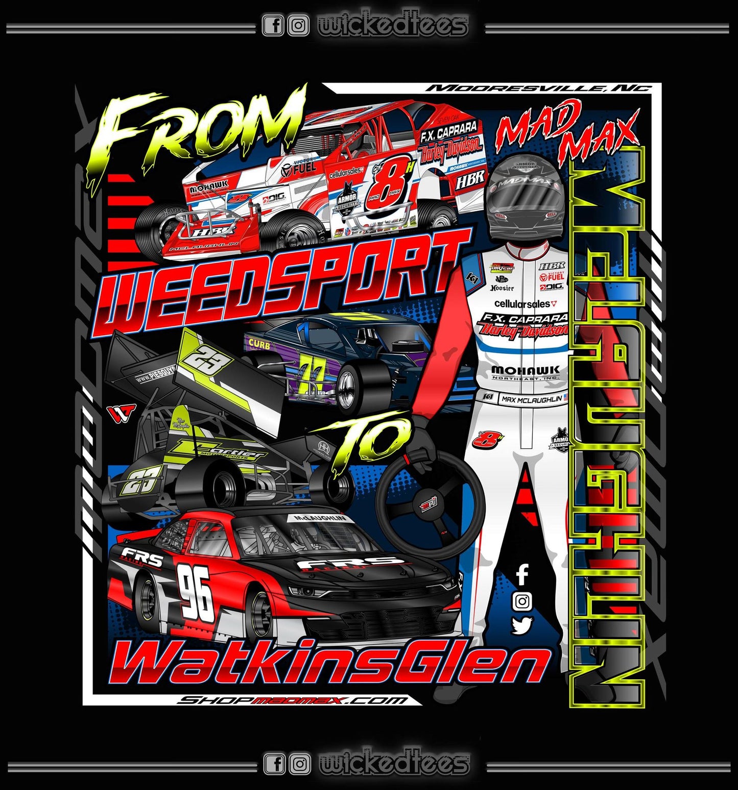 Weedsport to Watkins Glen T-Shirt "PREORDER"