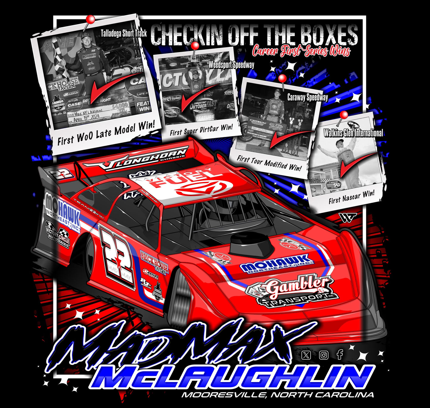 MADMAX CAREER FIRST-SERIES WIN T-SHIRT
