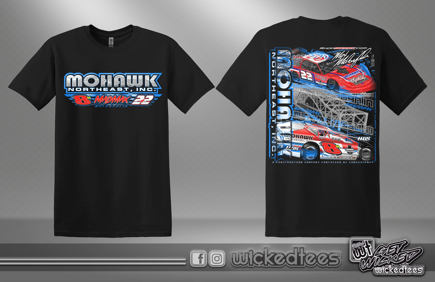 MADMAX MCLAUGHLIN MOHAWK LATE MODEL/MODIFIED T-SHIRT